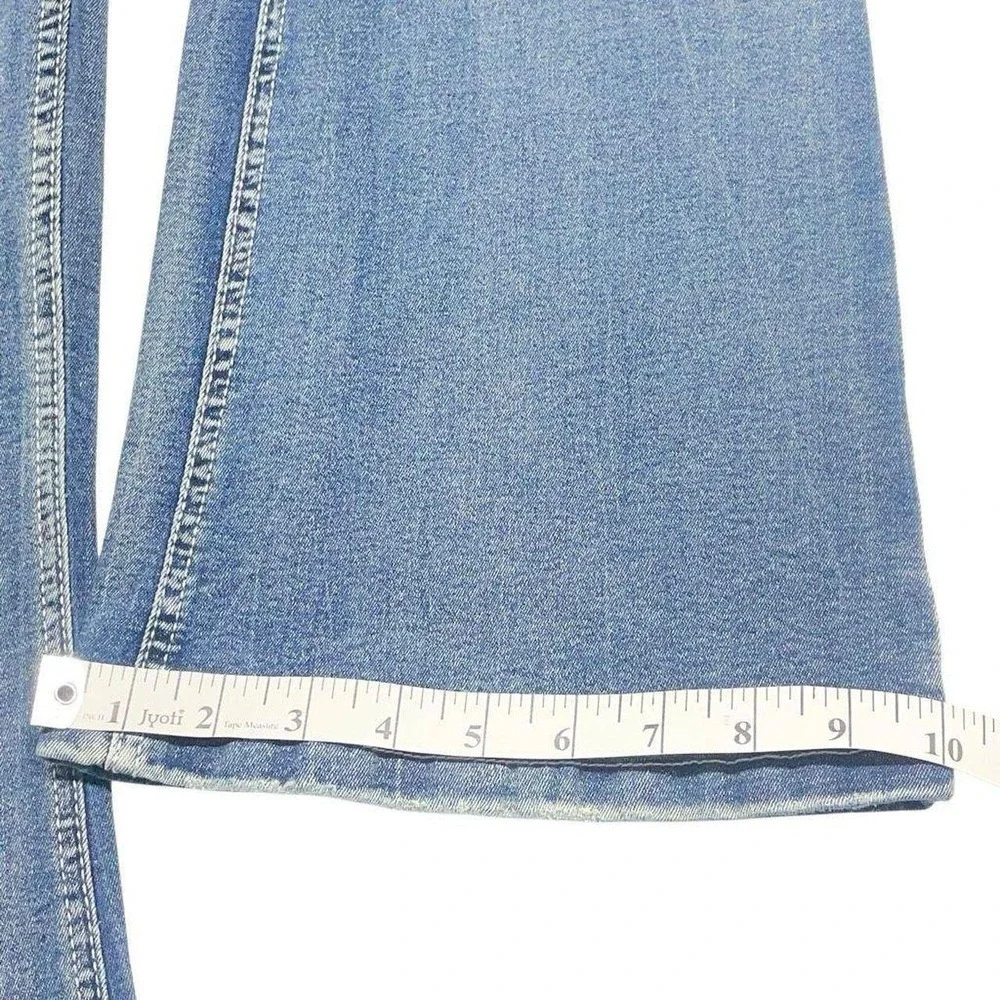 Medium Wash Fitted Stretch Boot Cut Jeans